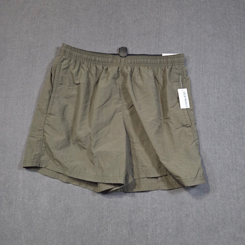 Old Navy Active Shorts Mens Small Olive Green Quick Dry 5" Inseam NWT